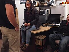 Descriptive couple bitches attempting theft get slammed in reality pov amateur hardcore scene with blowjob and hidden cam spying