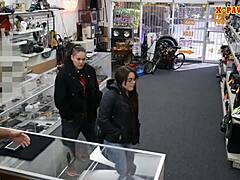 Descriptive couple bitches attempting theft get slammed in reality pov amateur hardcore scene with blowjob and hidden cam spying