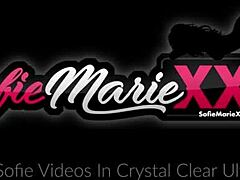 Sofie marie, the brunette milf, masturbates intensely, stimulating her clit until she orgasms.