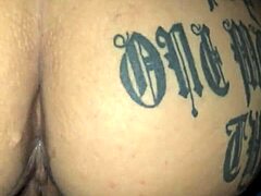 Hidden fling with my tattooed stepsis and her greedy big ass