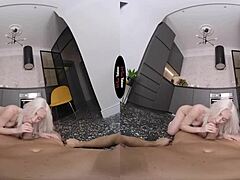 virtual taboo blonde pov blowjob with shaved small tits