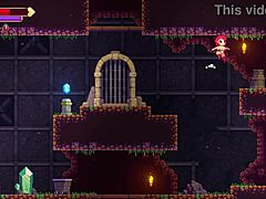 scarlet maiden creampied standing in dungeon