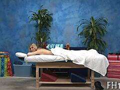 Imagine a massage evolving into a steamy porn movie scene with erotic contrasts.