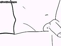 Black and white animated gay twink bareback