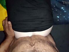 Babysitter bent over in silk for cheating doggystyle with cock. Homemade amateurs.