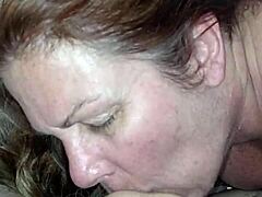 Brunette wife Schala in new lingerie has intense orgasm