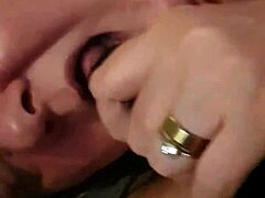 Why is my fat wife giving a nylon blowjob to that amateur?