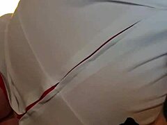 Why is my fat wife giving a nylon blowjob to that amateur?