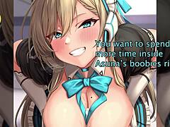 Blue archive asuna edging hentai joi big tits femdom boobs instruction jerk off instructions anime tits