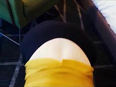 jen gayle sucks the cameraman's cock after filming