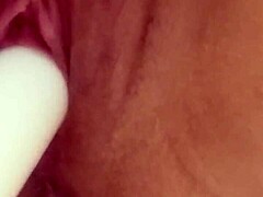 She fucks her pussy with dildo and squirts