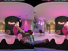 Vrhush Intensely Fucks Cocktail Waitress Alex Coal In Positions