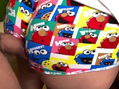 In the bathroom, my stepbrother interrupts brushing to fuck my big ass