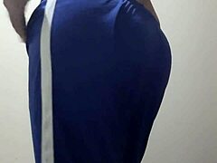 Gay hunk shows off big ass in cueca