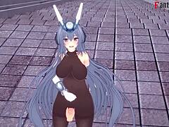 Azur Lane New Jersey Gives Footwork and Handjob in POV