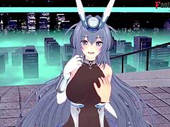 Azur Lane New Jersey Gives Footwork and Handjob in POV