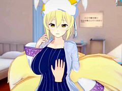 Yukari Yakumo's Intense Tit Squeezing Passion