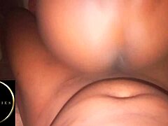 Early morning hardcore sex with big black monster cock