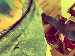 Amateur oral session with deep throat action