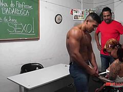 professor badaro, rubens badaro, let's get naughty in school with blowjobs and big tits.