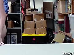 Lp Officer Plugs Katy Kiss's Pierced Pussy