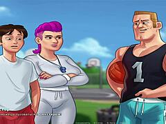 Summertime Saga: Girlfriend's Tattoo Blowjob With Friend