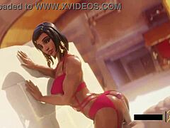 Pharah's Surprising Buttjob In Cartoon World