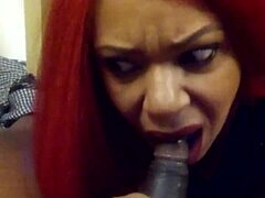 kawanda loves sucking that big cock