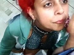 Can't handle this fiery milf's wild sucking skills!