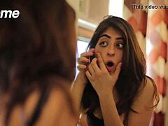 My girlfriend spends quality time with her Indian friend in a cultural setting