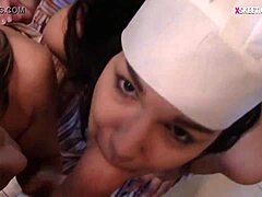 i watched two teen 18+s share a cok in the kitchen