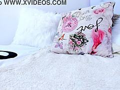 Cum show with Hitachi vibrator on cute ass