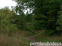 Sexy Blonde Bitch Nailed by Horny Warriors