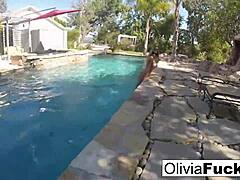 Olivia Has Some Summer Fun in the Pool