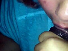 latina teen bbw suckin on a fat cock in this hot homemade scene