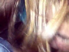 latina teen bbw suckin on a fat cock in this hot homemade scene