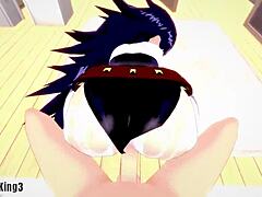 Kayama Nemuri Boobjob and Hard Fucking in Anime Action