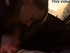 date night turns risky with public blowjob, almost caught outdoors