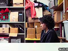 Foxy Maya Morena Sucks Hard Cock in Shop