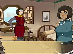 What unfolds in four elements trainer book 4 love part 67?