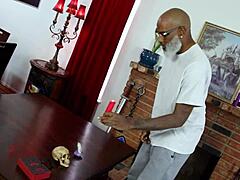 succubus teaser licking big natural tits in lingerie, teasing with sucking