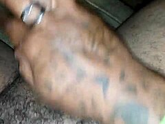 Tattooed Hands Grip Monster Cock In Intense Masturbation Session