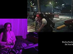 playing naked evil within 2, part 2, with my tattooed bbw body