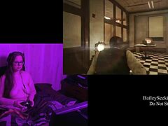 playing naked evil within 2, part 2, with my tattooed bbw body