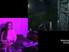 playing naked evil within 2, part 2, with my tattooed bbw body