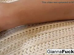 gianna strips lingerie for intense hardcore fucking