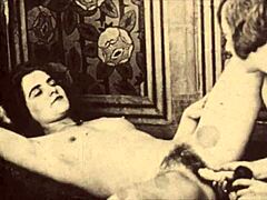 Retro beauties indulge in vintage sex and hairy pussy