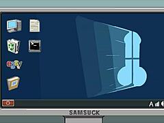 her stepmom flaunts gigantic boobs in sheer lingerie