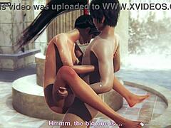 exploring honey select 2 with momiji character