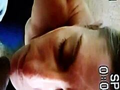 This huge milf is loving her facial cumshot, right?